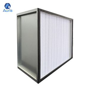 H13 H14 HVAC ngành công nghiệp không khí Bộ lọc <span class=keywords><strong>HEPA</strong></span> 24*24*2 New OEM than hoạt tính hộp bụi loại bỏ phương tiện truyền thông OEM các công ty sản xuất Bộ lọc - Product Image 2