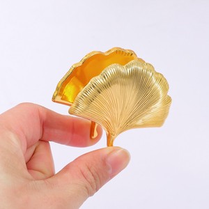 Clip de planificateur créatif en forme de feuille de Ginkgo, clip de page de livre culturel et créatif, marque-pages vintage en métal en forme de feuille de Ginkgo - Product Image 4