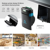 Système de caisse enregistreuse tactile capacitif 10 points SUNSON SP01 15,6 pouces, Intel I5, Android/Windows, 58/80 mm