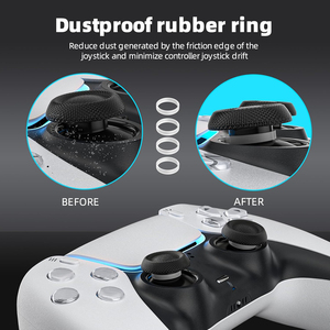 Custodia in silicone nera a tema scimmia mitologica per PS5, kit di protezione per controller di gioco P5, cappucci antiurto per stick con vibrazione, ricambio antiurto - Product Image 6