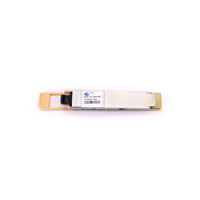 YYGL 400G QSFP112 VR4 PAM4 850nm OM4 50m DOM MPO-12/APC Modul Optik Multimode VCSEL/PIN untuk Interkoneksi Pusat Data AI