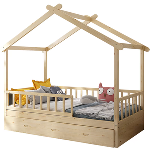 Metà del secolo retrò culla in legno bambini letti <span class=keywords><strong>Montessori</strong></span> <span class=keywords><strong>letto</strong></span> per bambini bambino albero casa bambino bambino <span class=keywords><strong>letto</strong></span> - Product Image 5