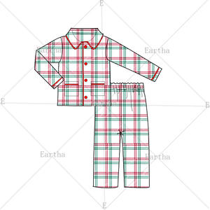 Family <b>Christmas</b> Pajamas Cotton Lounge Set Plaid <b>Kids</b> <b>Pjs</b> Winter Children Girls Pajama Sets - Product Image 5