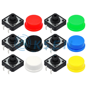 Công tắc cảm ứng mới và nguyên bản AI-KSEN nút 12x12x7.3H nút trong nước + nút màu nắp công tắc chèn trực tiếp 4 chân - Product Image 2