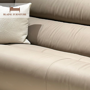 BLAINE Original 1901 extrêmement Simple salon meubles canapé ensemble en cuir véritable avec éponge de haute qualité Offre Spéciale canapé - Product Image 6