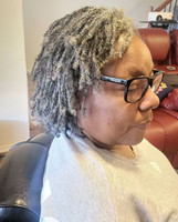 Extensions de cheveux naturels bruts gris argenté Kinki Curl, gris poivre et sel, gris dégradé, pour tresses au crochet et dreadlocks, 100g