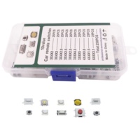 250 Pcs/lot 10 valeur minuscule Miniature PCB SMD montage en Surface bouton momentané Micro Tactile réinitialiser interrupteur poussoir pour clés de voiture caméra