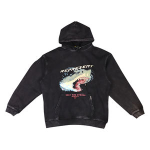 Streetlux-Sudadera con capucha lavada con ácido para hombre, colección de ropa informal vintage de gran tamaño, 500GSM - Product Image 1