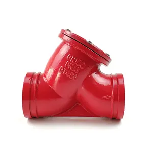 DN200 ASIN Cast Iron Ductile Iron Waste Valves Groove Y Strainer