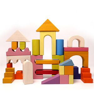 Bloques de construcción de arcoíris grande para niños, juguetes de ensamblaje para la Educación de la primera infancia, juguetes de bloques de construcción apilables - Product Image 4