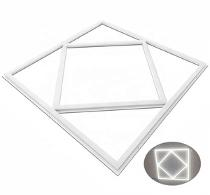 Nouveau design 600x600mm <span class=keywords><strong>LED</strong></span> cadre panneau lumineux deux linéaire carré en aluminium encastré <span class=keywords><strong>plafond</strong></span> <span class=keywords><strong>suspendu</strong></span> pour l'intérieur du bureau à domicile - Product Image 2
