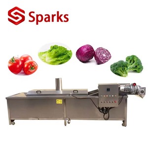 Cinta transportadora Máquina blanqueadora de tomates Método de calentamiento a gas Tipo de agua Pescado Pies de pollo Camarón Hirviendo Pequeño equipo de blanqueamiento - Product Image 3