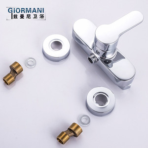 ก๊อกผสมน้ำฝักบัวทองแดงยี่ห้อ Giormani แบบก้านเดียว แกนเซรามิก ติดผนัง - Product Image 3