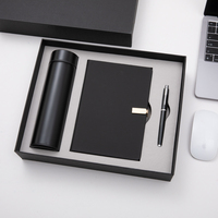 Coffrets cadeaux de carnets en cuir d'entreprise en gros avec bouteille, personnalisables, luxe, agenda A5, thermos, carnet, boîte cadeau avec stylo