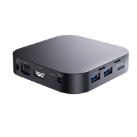 Mini PC Económico con Windows 10, RAM de 4 GB, 64 GB EMMC, Intel Atom Z8350, Computadora Mini PC, 4K HD-MI, Sin Ventilador