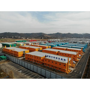 Casa de contenedores plegable móvil portátil de 20 pies de bajo costo, acero ligero prefabricado aprobado para edificios de oficinas, centros comerciales, hoteles - Product Image 2