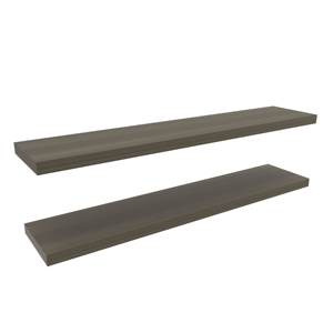 Ecco 47 In Wide Floating Shelves Set Of 2 Wall Mount Book <b>Storage</b> <b>For</b> Bedroom Bathroom Living Room Decor - Product Image 2