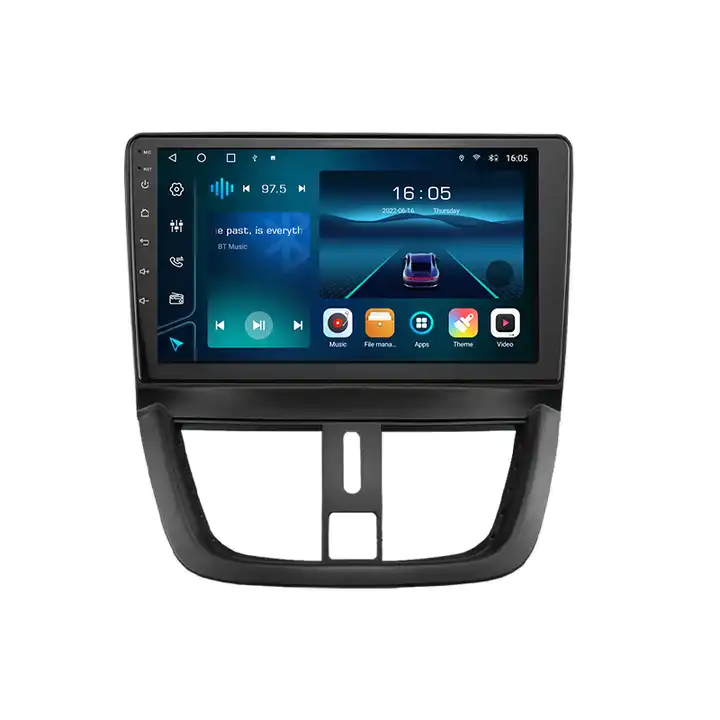 Krando 9  car autoradio android radio gps player for Peugeot 207