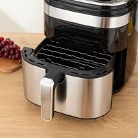 Four à Friture à Air Chaud Numérique 12L avec Écran Tactile et Fenêtre de Visualisation, Four Rotatif Multifonctionnel pour Cuisine Domestique – Vente en Gros
