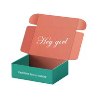 Boîte d'expédition en papier kraft personnalisée, boîte cadeau recyclable avec impression de logo pour les petites entreprises