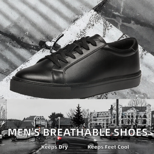 Chaussures de skate légères, respirantes et imperméables pour hommes, mode coréenne, décontractées, sport, printemps, automne, petites tailles blanches, taille 47 - Product Image 2