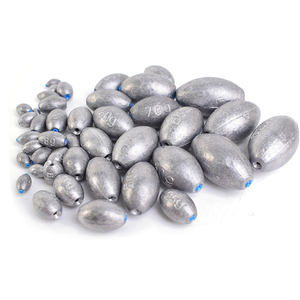 <span class=keywords><strong>Kit</strong></span> de pêche 1g-120g : Plombs œuf et plombs plombés pour eau douce et eau salée, ensemble de plombs de lancer pour la pêche au bar, forme ovale - Product Image 2