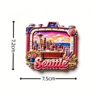 Aiguille spatiale de Seattle, États-Unis, aimant de réfrigérateur décoratif, souvenir de voyage, architecture créative, monument touristique