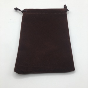 Pochette élégante en velours recyclable avec cordon de serrage, en suède et flanelle, personnalisable avec impression sérigraphiée pour bijoux, parfums, rouges à lèvres, perruques, shampoings - Product Image 5