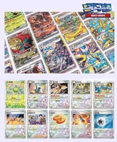 Estuche de exhibición de tarjetas Pokémon TCG chino Eevee Evolutions Quicksand con llavero y caja de regalo, incluye paquete de refuerzo del Festival Terastal