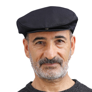 Gorra plana para hombre, de lona negra, transpirable, cálida, a prueba de viento, estilo Oriente Medio, para primavera y otoño. - Product Image 5