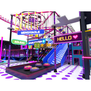 حديقة ألعاب داخلية مستقبلية بتصميم سايبر نيون من أولايو، منطقة ترامبولين خيالية مع زلاجات ثلج جاف ومناطق تفاعلية بسعة تزيد عن 500 كجم - Product Image 3