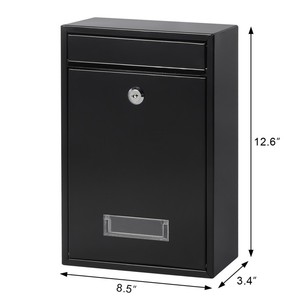 Buzón Moderno de Alta Calidad para Casa y Hotel, Montado en la Pared con Cerradura y Llave - Product Image 4