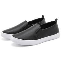 Baskets décontractées unisexes en toile et cuir, style mode, avec amorti, pour l'extérieur, à enfiler, pour femmes, de fabrication chinoise