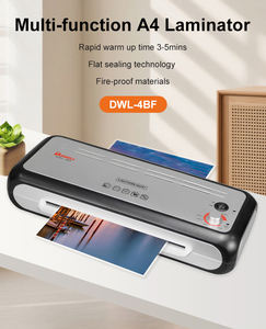 Laminateur commercial <span class=keywords><strong>A4</strong></span> à 4 rouleaux chaud/froid Dowell DWL-4BF, ignifuge, le mieux noté en usine - Product Image 1