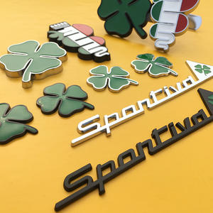 Наклейка на бампер из цинкового сплава для автомобиля, 4 листа - Product Image 1