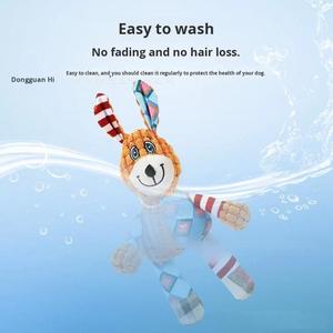 İnteraktif Tasarım Sevimli Hayvan Fil Tilki Yavrusu Isırmaya Dayanıklı Sesli Karikatür Evcil Köpek Peluş Diş Kaşıyıcı Oyuncak Bebek Sesli - Product Image 6