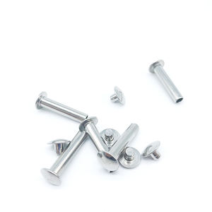 Remaches Combinados Macho y Hembra Semitubulares de Cabeza Redonda Plana de Acero Inoxidable No Estándar de 5*24 mm - Product Image 3