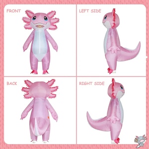 Costume d'Axolotl Deluxe pour Halloween, gonflable, rose, <span class=keywords><strong>salamandre</strong></span>, costume de lézard gonflable pour femmes et hommes adultes, cosplay, fête - Product Image 2