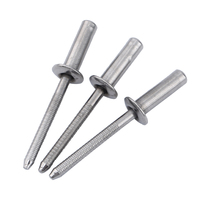 Rivets pour bateaux en acier inoxydable, étanches, résistants à la corrosion, à tête ronde solide, en aluminium et en fer, à extrémité fermée, rivets aveugles 304