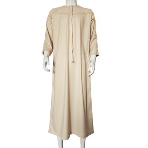 Abito da uomo modesto Omani di alta qualità abito Superfine in poliestere arabico Dubai <span class=keywords><strong>abbigliamento</strong></span> islamico alla moda da uomo - Product Image 1