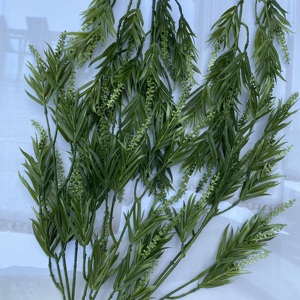 Plante artificielle Queyiyi à longues branches, herbe <span class=keywords><strong>malt</strong></span>ée à longues branches, décoration d'intérieur - Product Image 5