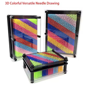 Kualitas tinggi kreatif 3d lukisan tangan pelangi plastik persegi 3d cetak tangan warna-warni mainan anak-anak grosir - Product Image 2