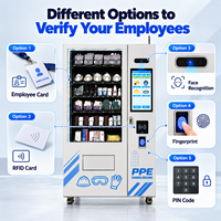 Distributeur automatique de matériel de protection individuelle Winnsen pour les travailleurs d'usine, casque de sécurité, gants, vêtements de travail, casier de distribution, accès par badge RFID, service en libre-service