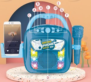 Microphone musical à prix réduit, nouveau jouet pour enfants, ensemble de jeux pour bébés, mini-instruments de musique en plastique pour enfants, fonctionnant sur piles - Product Image 3