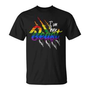 T-shirt drapeau arc-en-ciel pour couples lesbiens et mois de fierté gay – Vêtements promotionnels LGBT compressés pour enfants - Product Image 1