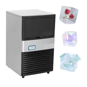 Automatic Ice Cube Maker 45kg Per Day With High Quality Function Commercial Ice Machines Bar Water Pump Big Capacity Ice Dispens