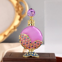 Botol parfum hati logam paten Hari Valentine Pernikahan 15ml botol parfum minyak esensial dekorasi kosmetik Attar hadiah botol 15321
