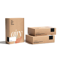 Embalaje de utensilios de cocina impreso personalizado, envío de papel Kraft marrón corrugado, cajas de cartón para envío