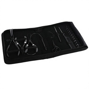 Custom Hair Extension Tools Set Featuring Micro <b>Bead</b> & Tape In Removal Plier, Quick <b>Braiding</b> Tool, Hair Scissors and Stainless - Product Image 1