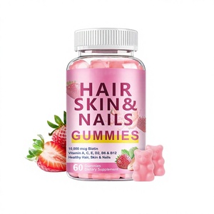 Gomitas para Cabello, Piel y Uñas OEM, Colágeno <span class=keywords><strong>de</strong></span> Belleza, Biotina, Vitaminas, Salud, Bienestar, Refuerzo Inmunológico a Base <span class=keywords><strong>de</strong></span> Hierbas, Suplemento Dietético, 24 Meses - Product Image 1